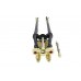 V-Twin 26" Spring Fork Kit Black with Brass Accents - 24-1580